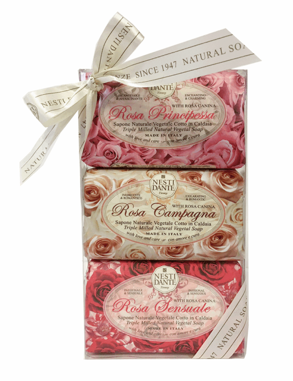 Le Rose Un romantico sogno Confezione Regalo Saponi Vegetali