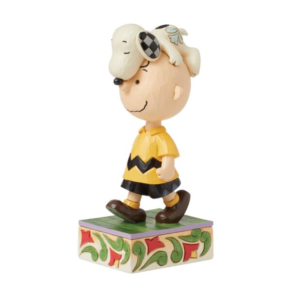 Jim Shore Snoopy con il suo inseparabile amico Charlie Brown