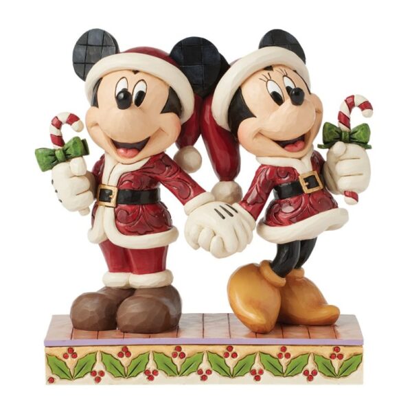 Walt Disney Jim Shore Topolino e Minnie Con bastoncini di zucchero