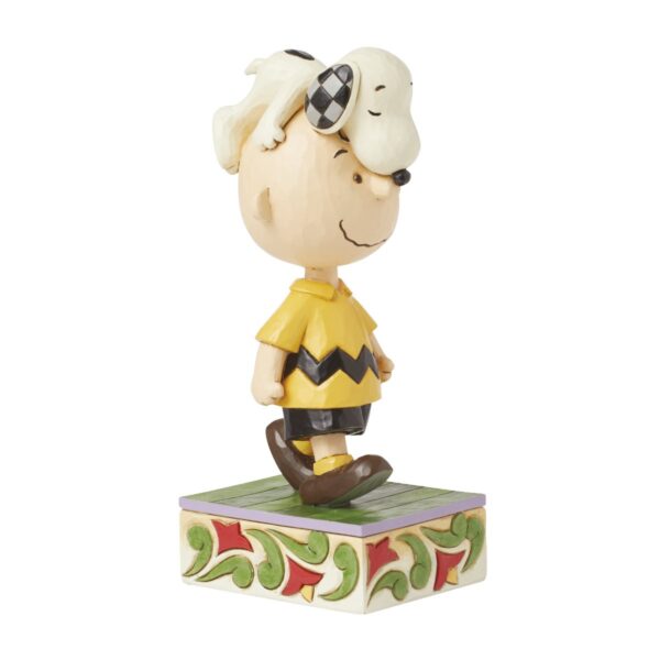 Jim Shore Snoopy con il suo inseparabile amico Charlie Brown