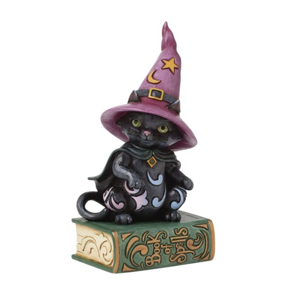 Jim Shore Statuetta Mini Gatto Nero seduto sul libro
