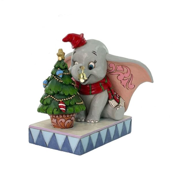 Walt Disney Jim Shore Momenti allegri Dumbo con albero di Natale