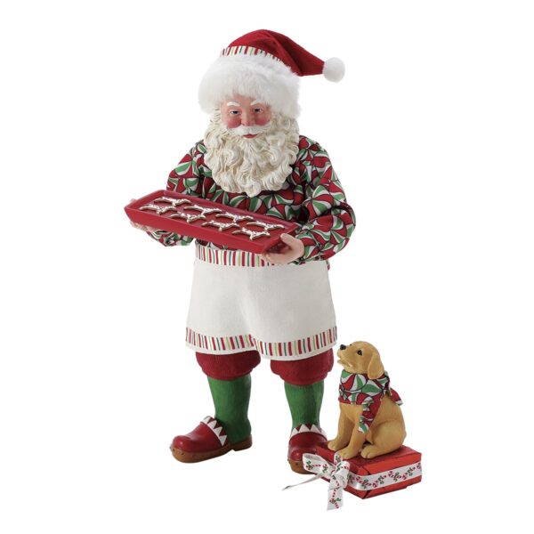 Possible Dreams Babbo Natale Prepara Dolci con Cagnolino