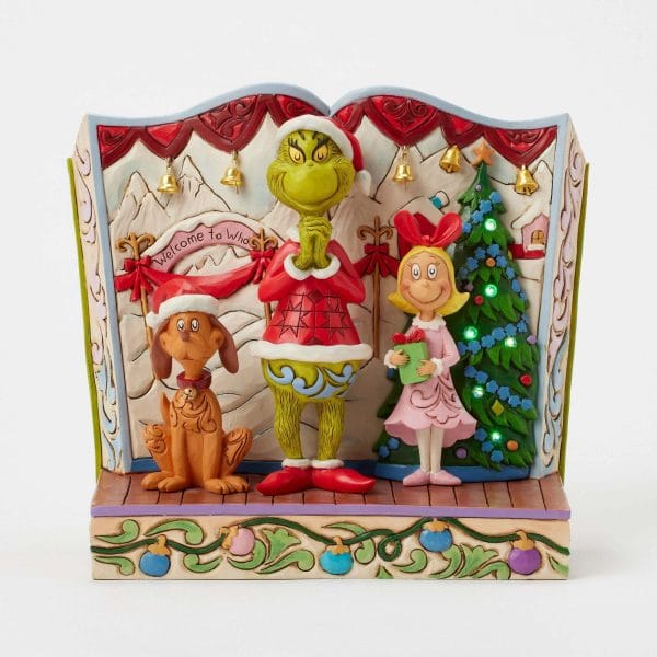 Il Grinch Storybook libro di storie Illuminato Jim Shore