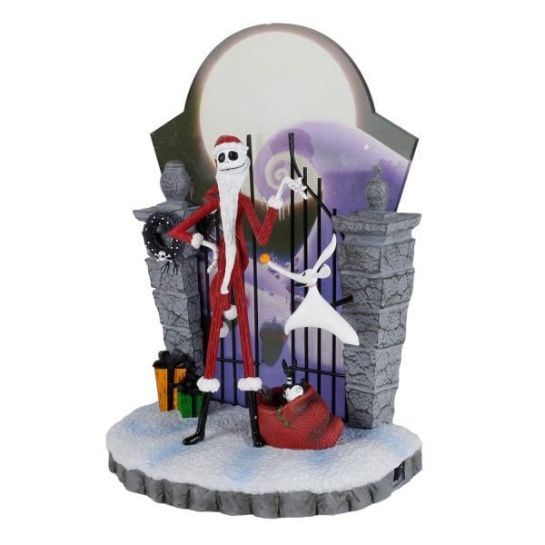 Statuetta Mr. Jack Babbo Natale con Zero Disney Showcase