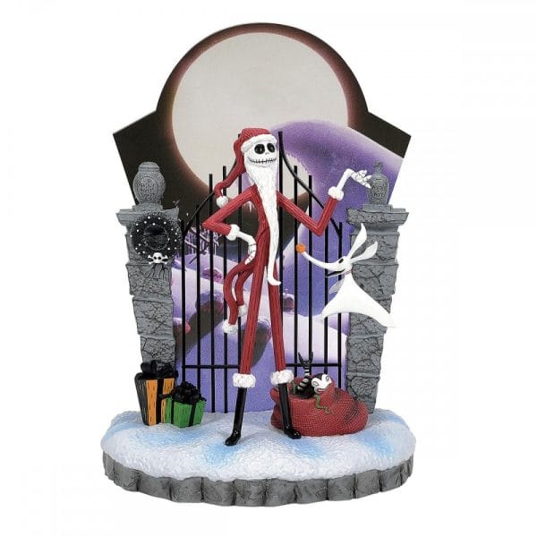 Statuetta Mr. Jack Babbo Natale con Zero Disney Showcase