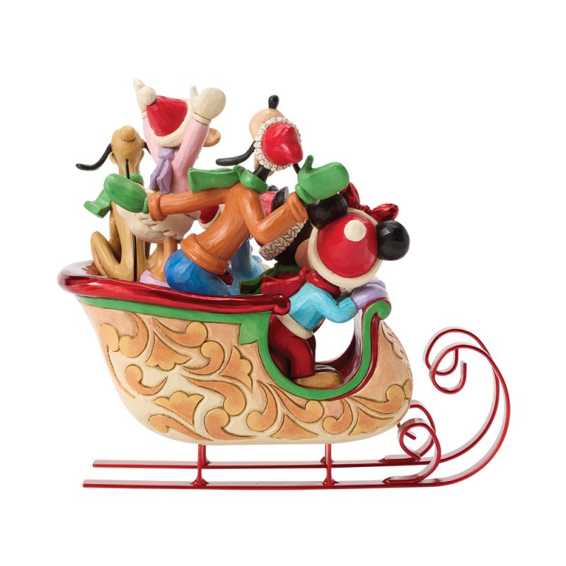 Walt Disney Jim Shore Una slitta piena di gioia Topolino e i suoi amici - immagine 4