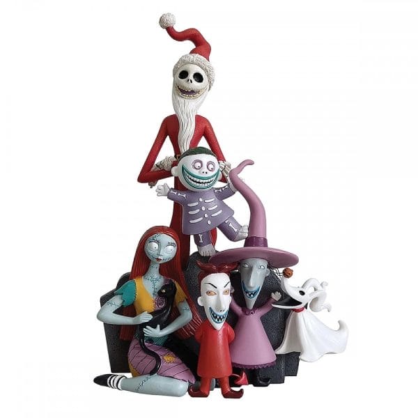 Nightmare Before Christmas Personaggi Statuetta di Jack, Sally, Am, Stram, Gram e Zero,