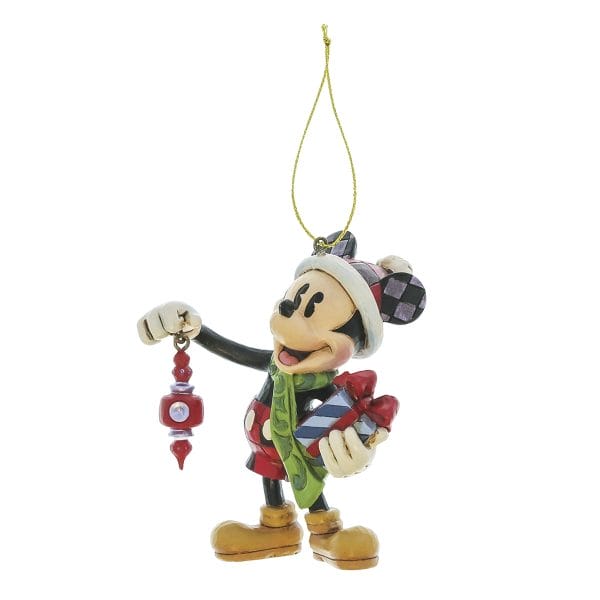 Decorazione da appendere Topolino con i regali di natale