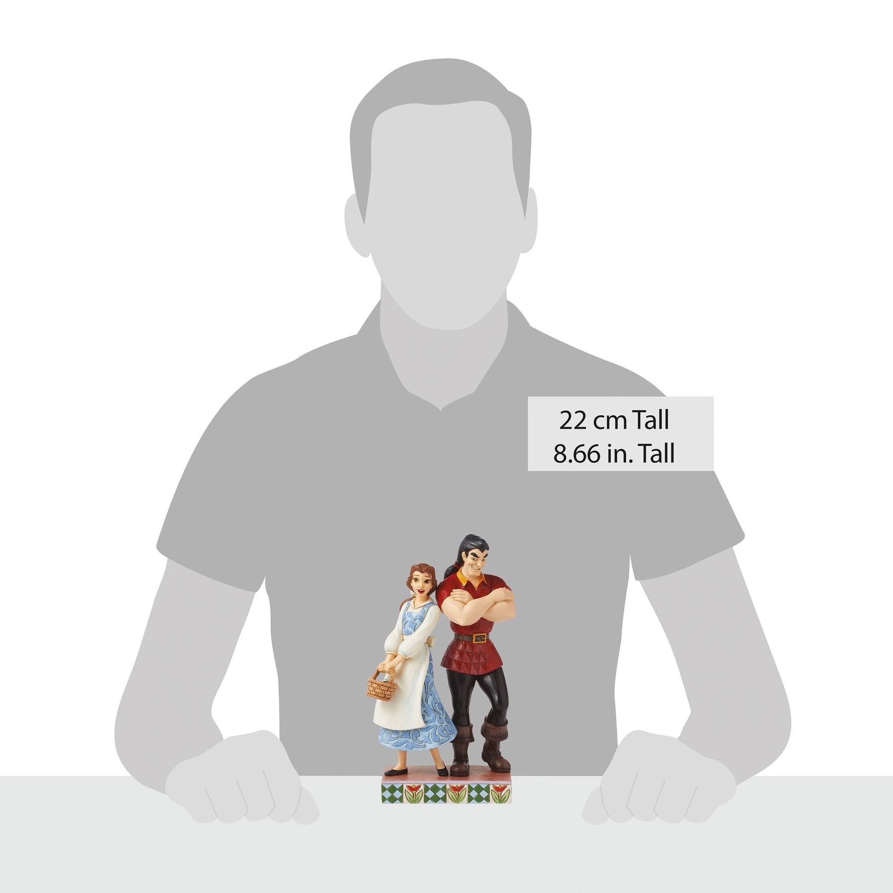 Walt Disney Jim Shore Bell e Gaston la bella e la bestia - immagine 7