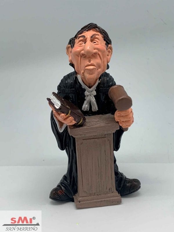 Statuina caricatura Mestieri Giudice Avvocato