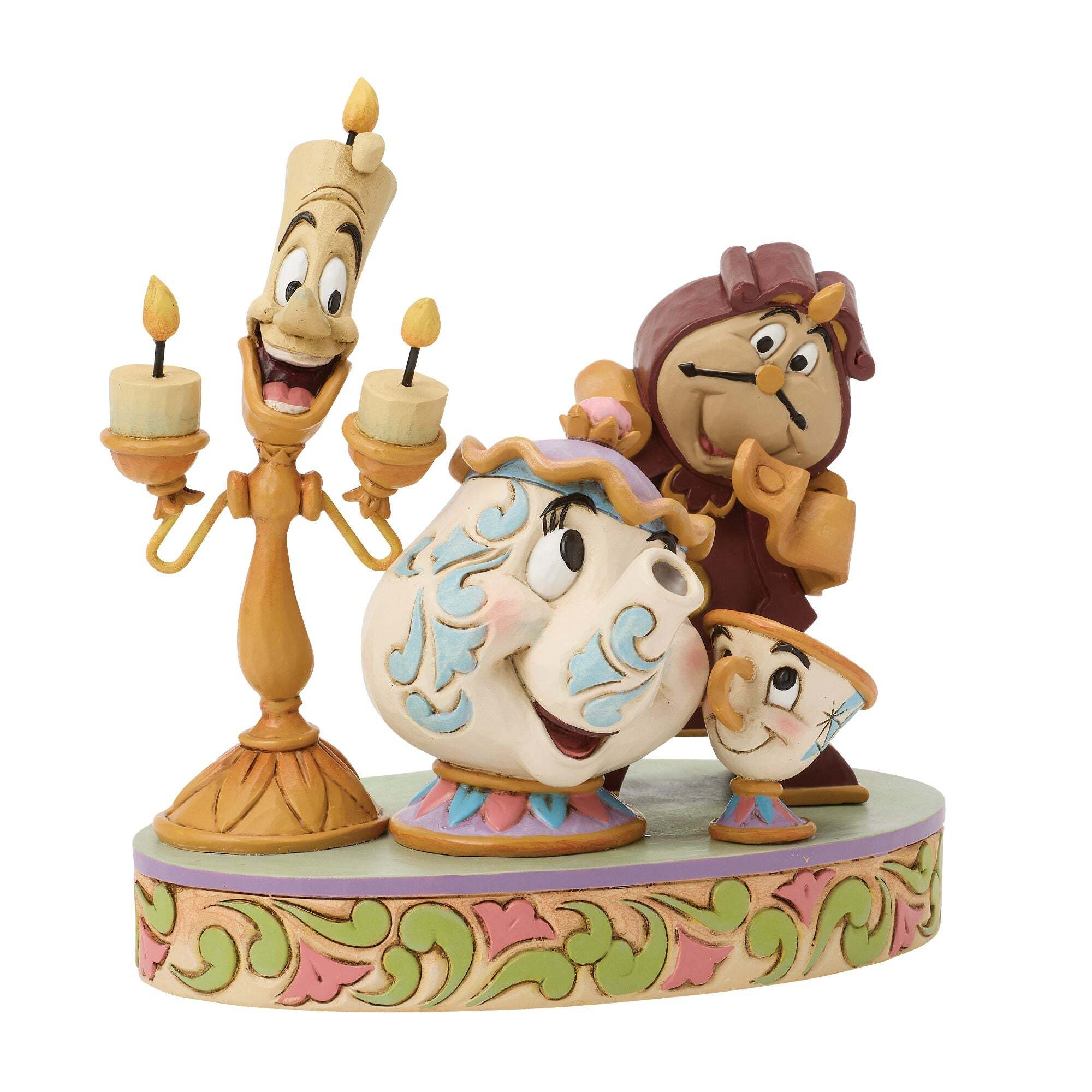 Walt Disney Jim Shore Lumiere Pott, Chip e Cogsworth La Bella e La Bestia - immagine 6