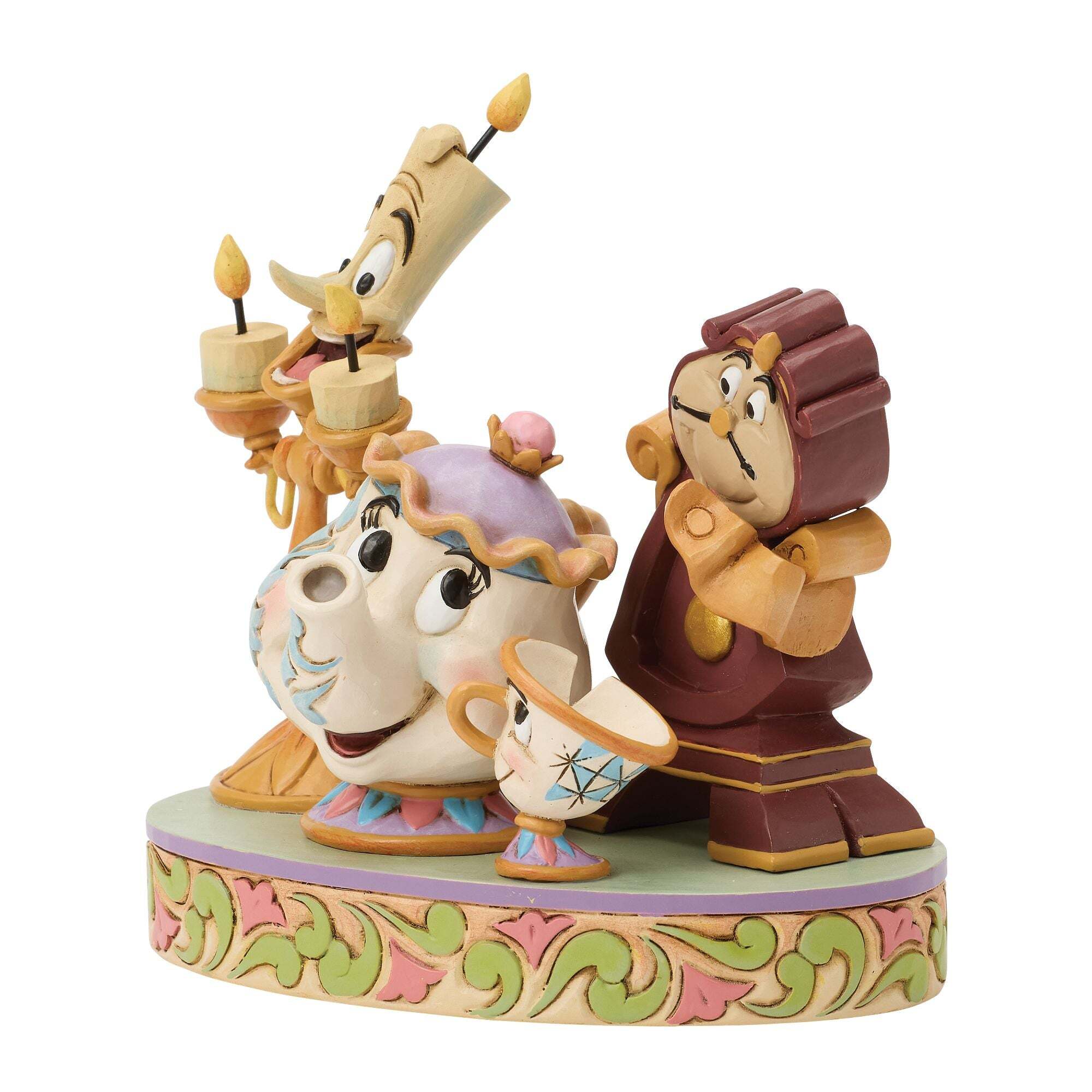 Walt Disney Jim Shore Lumiere Pott, Chip e Cogsworth La Bella e La Bestia - immagine 5