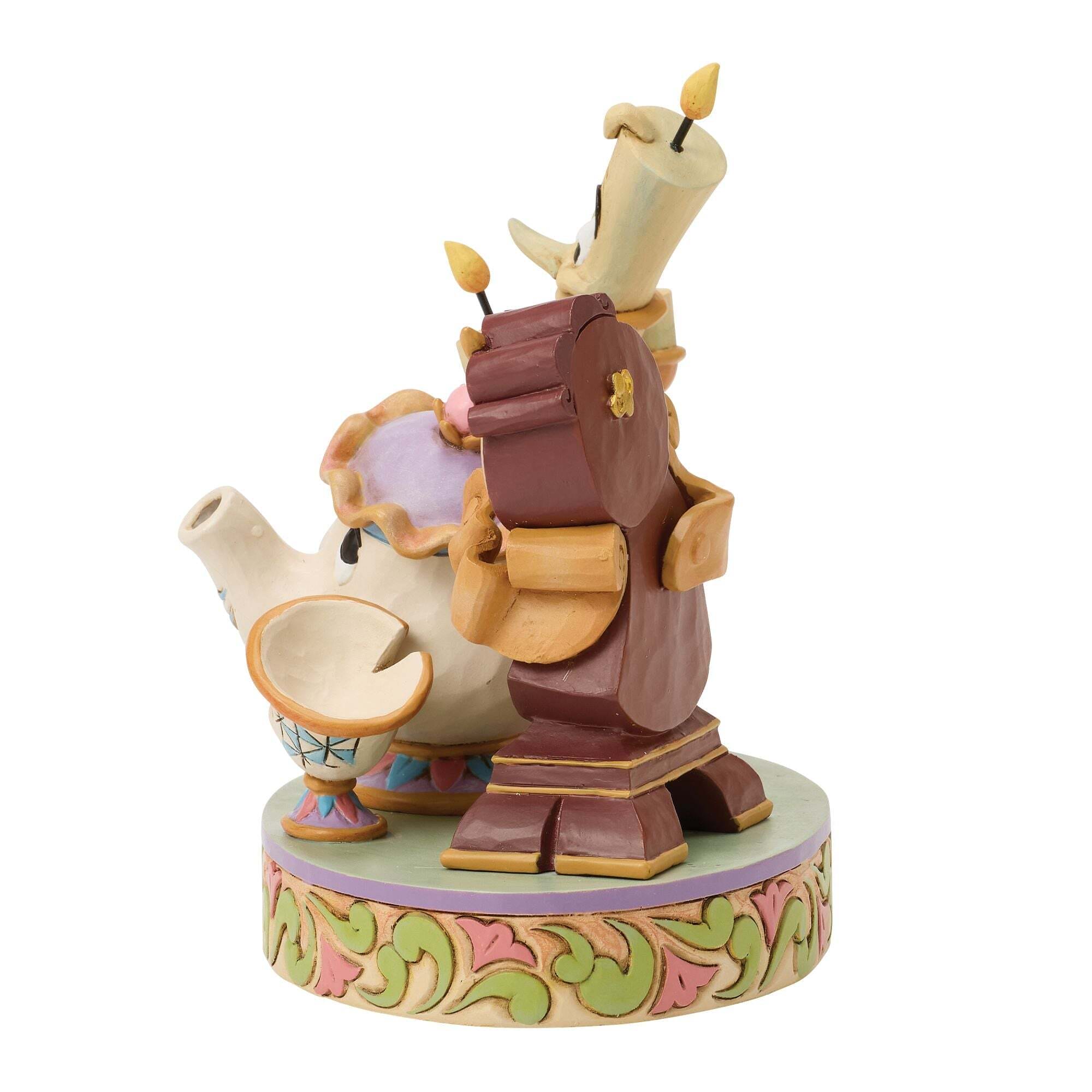 Walt Disney Jim Shore Lumiere Pott, Chip e Cogsworth La Bella e La Bestia - immagine 4