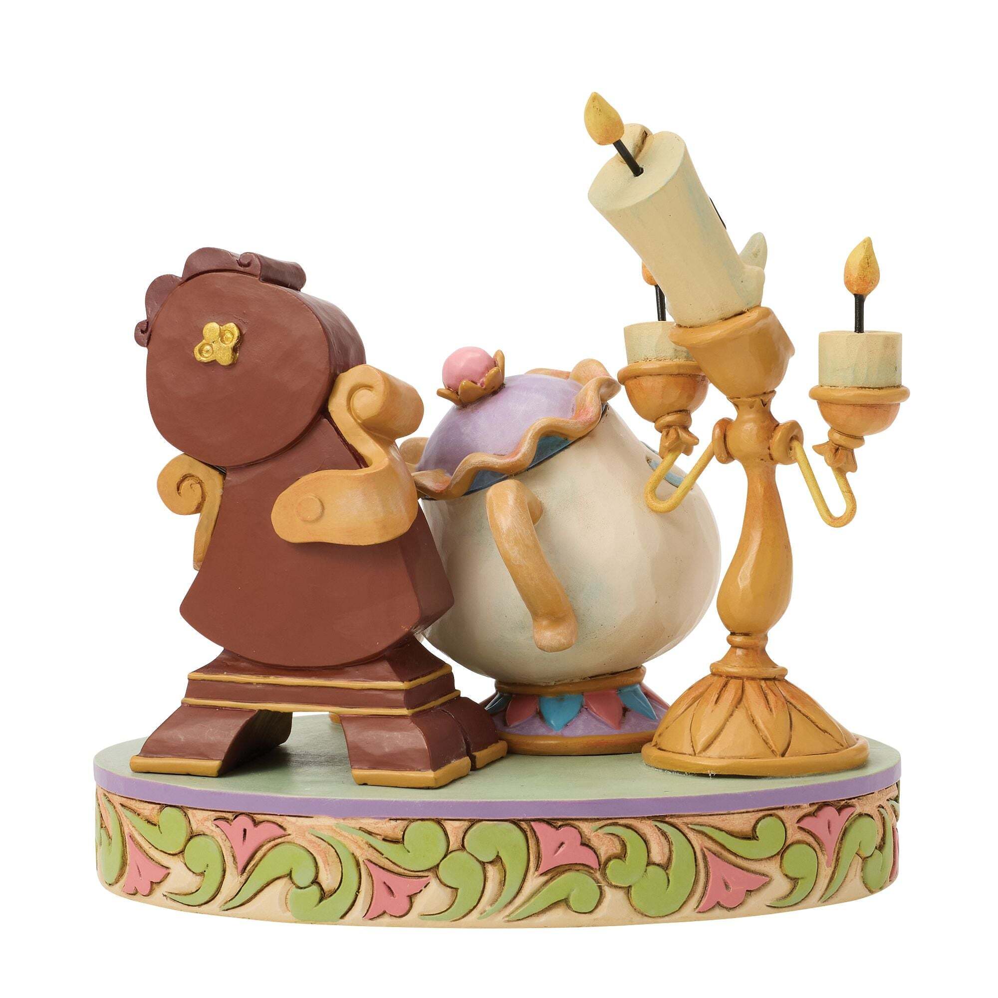 Walt Disney Jim Shore Lumiere Pott, Chip e Cogsworth La Bella e La Bestia - immagine 3