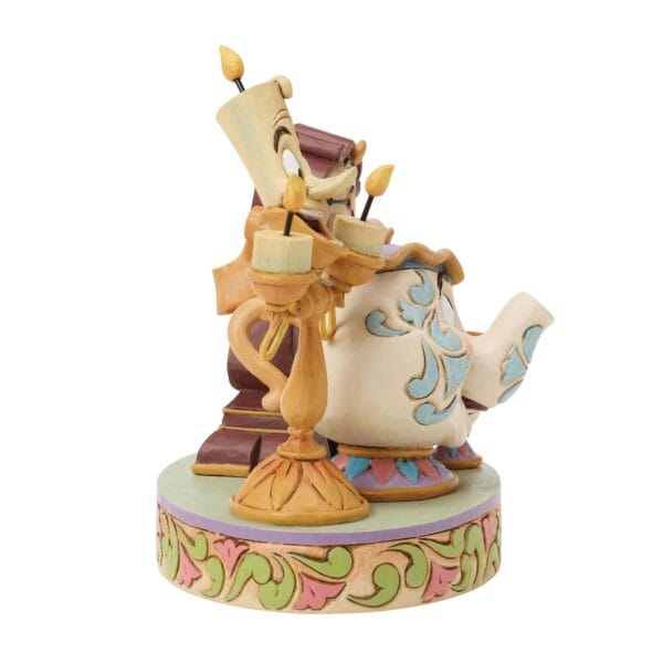 Walt Disney Jim Shore Lumiere Pott, Chip e Cogsworth La Bella e La Bestia