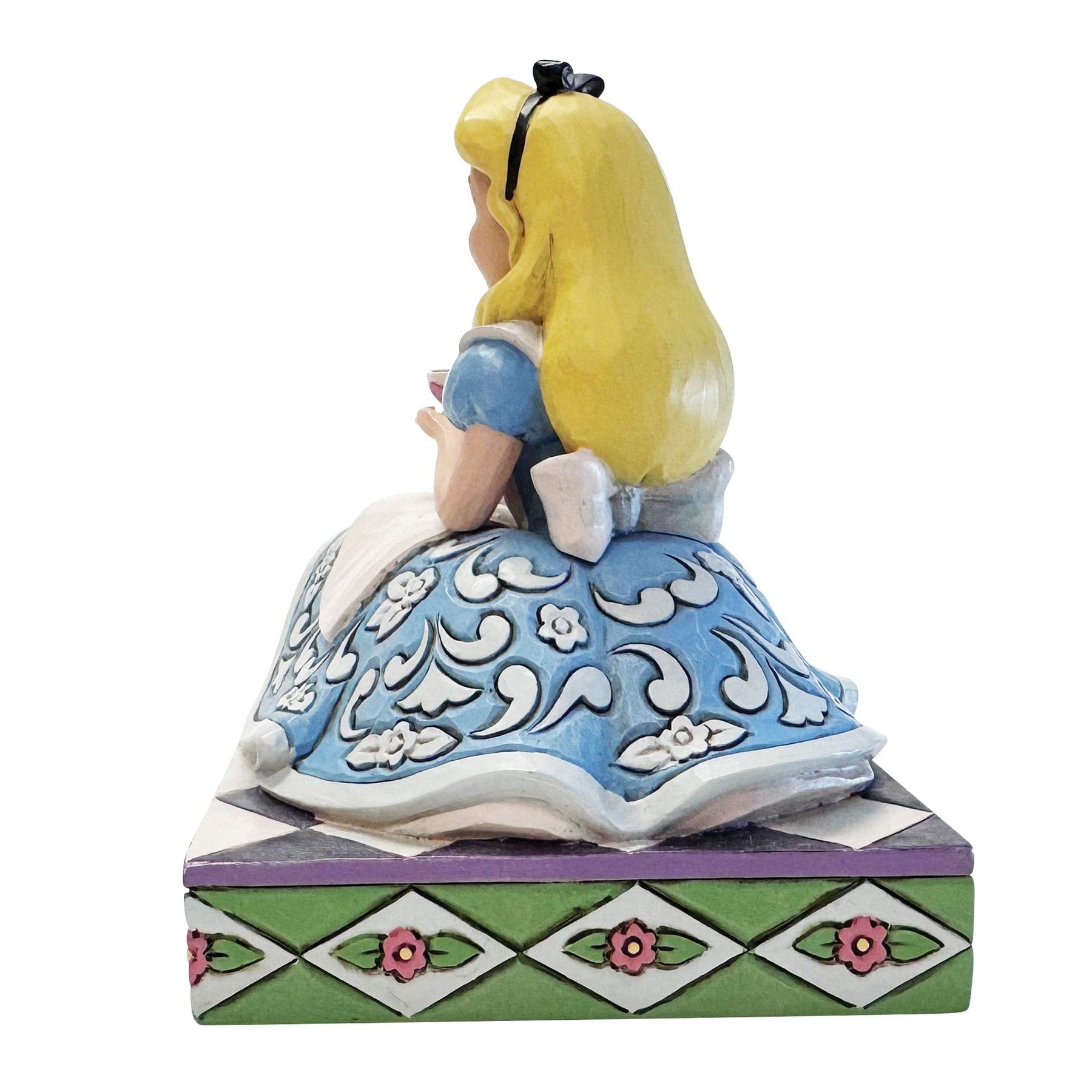 Walt Disney Jim Shore Statuetta Alice Con La Teiera Disney Traditions - immagine 4
