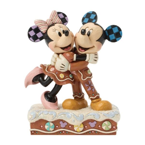 Walt Disney Jim Shore Statuetta Pan Di Zenzero Di Topolino e Minnie Disney Traditions