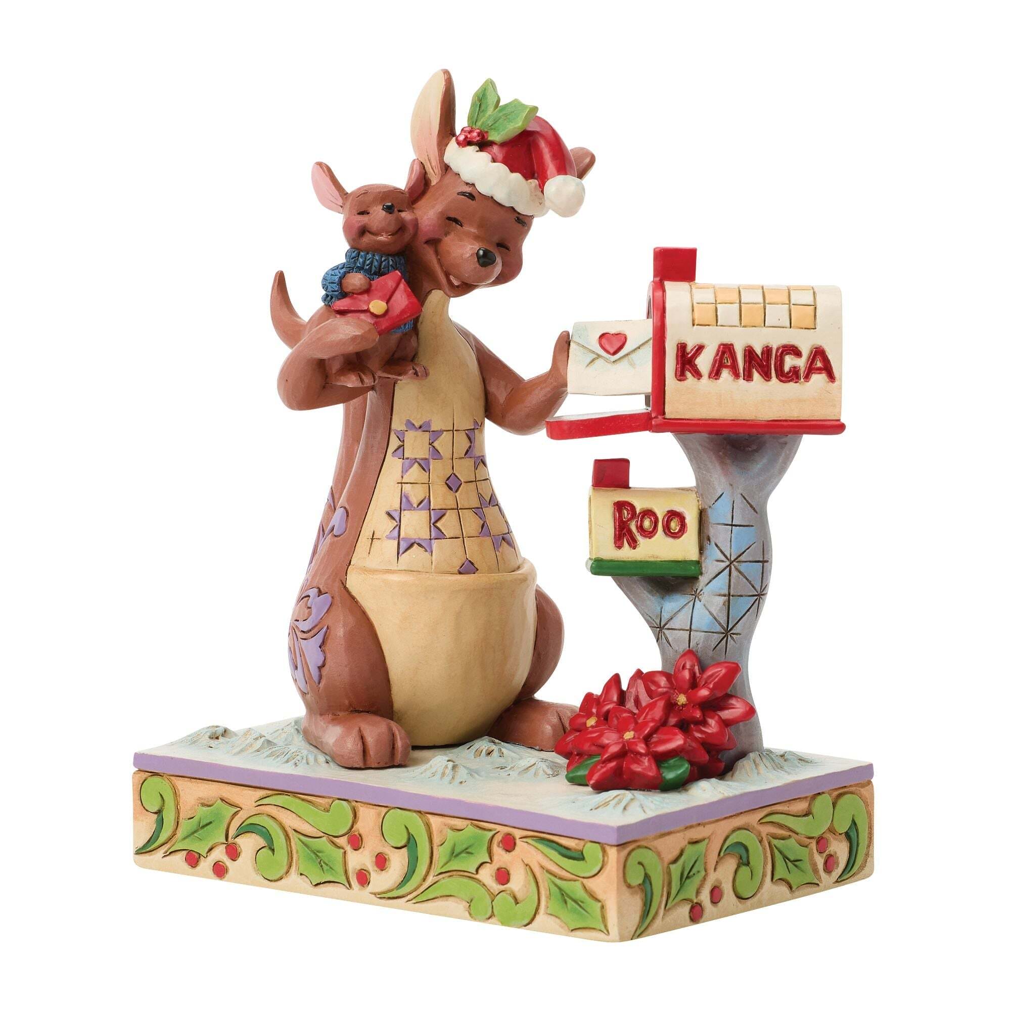 Walt Disney Jim Shore Statuetta Natale Di Kanga & Roo Disney Traditions Winnie the Pooh e amici - immagine 5