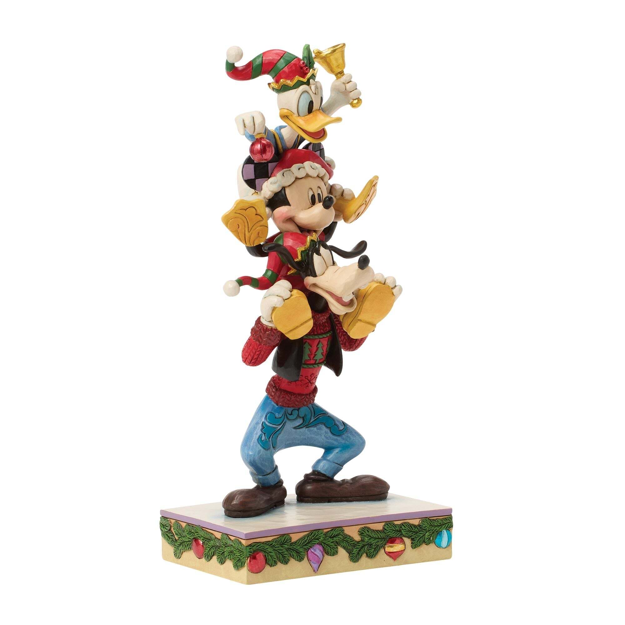 Walt Disney Jim Shore Statuetta Topolino, Paperino E Pippo Insieme Disney Traditions - immagine 6