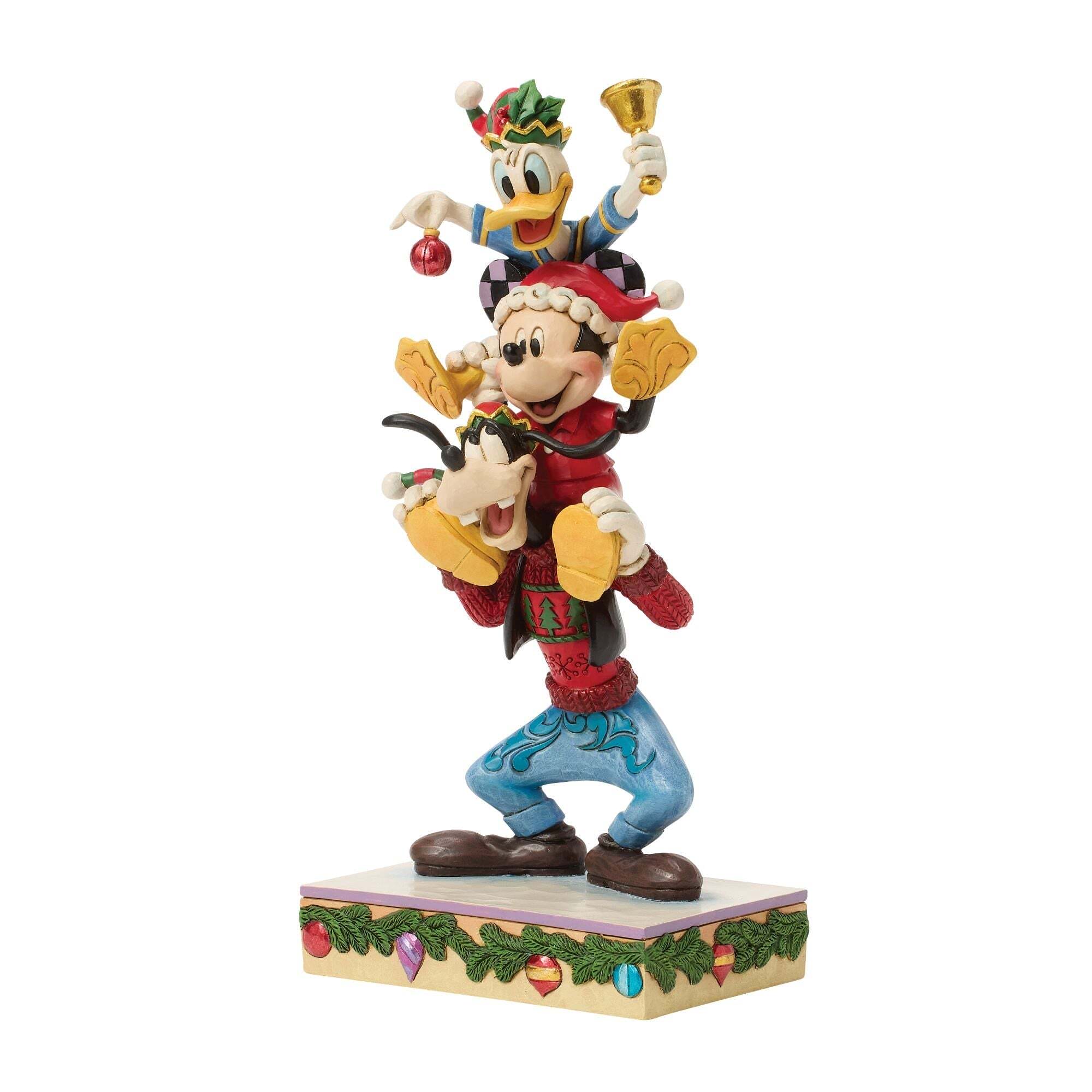 Walt Disney Jim Shore Statuetta Topolino, Paperino E Pippo Insieme Disney Traditions - immagine 5