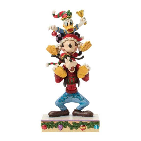 Walt Disney Jim Shore Statuetta Topolino, Paperino E Pippo Insieme Disney Traditions