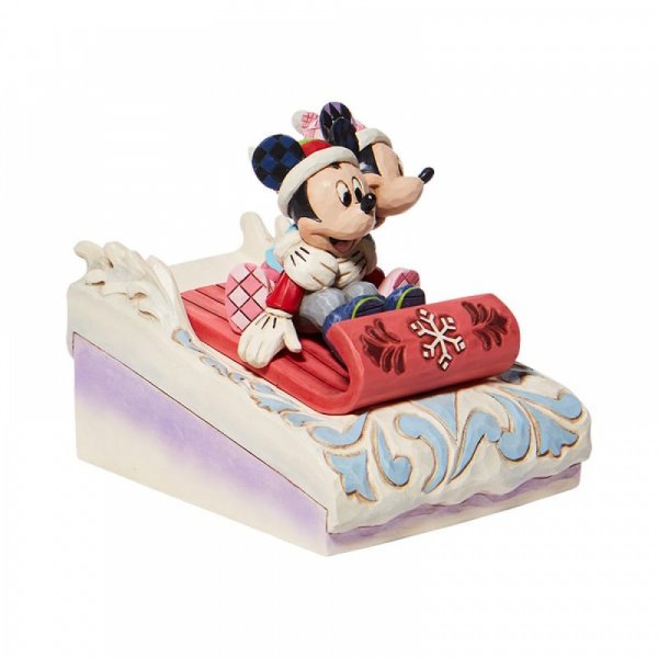 Walt Disney Jim Shore Topolino e Minnie in slitta - immagine 2