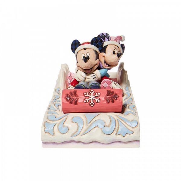 Walt Disney Jim Shore Topolino e Minnie in slitta - immagine 3