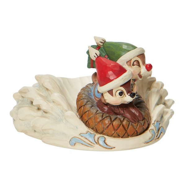 Walt Disney Jim Shore Cip e Ciop sulla slitta - immagine 3