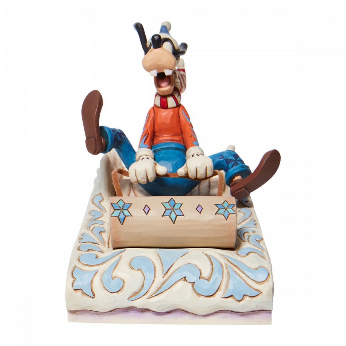 Walt Disney Jim Shore Una gara amichevole Pippo in slitta
