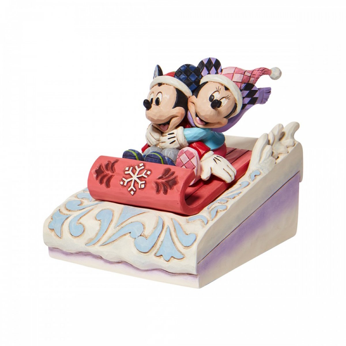 Walt Disney Jim Shore Topolino e Minnie in slitta