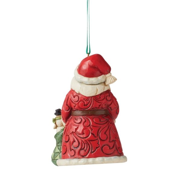 Jim Shore Ornamento di Babbo Natale con sacco doni - immagine 2