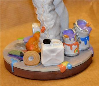 Pittore - Decoratore realizzato e colorato a mano - immagine 7