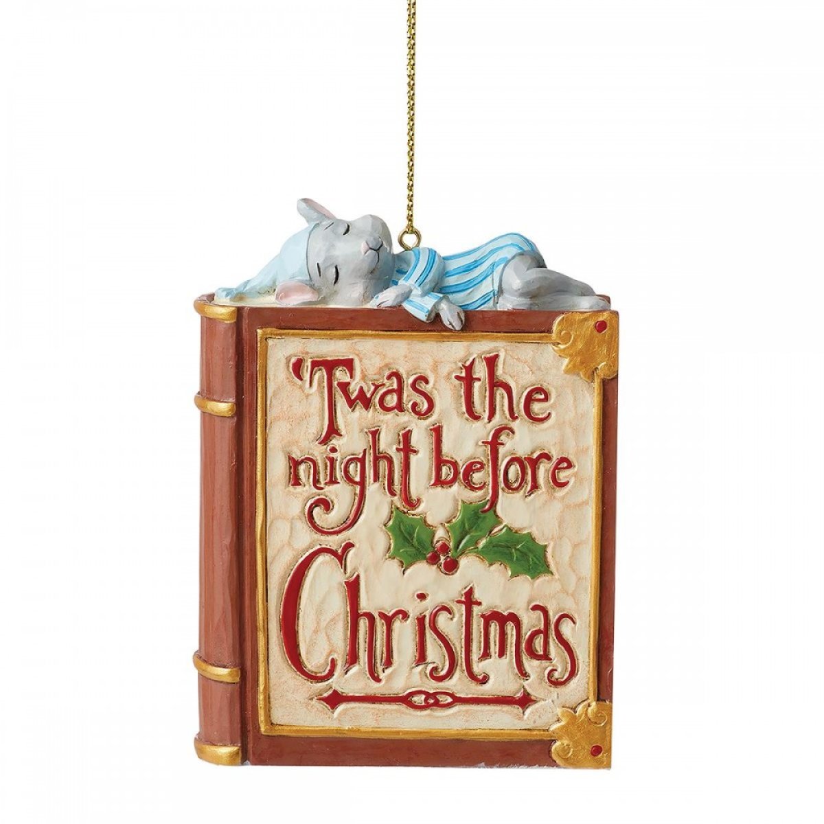 Jim Shore Ornamento Libro di Natale