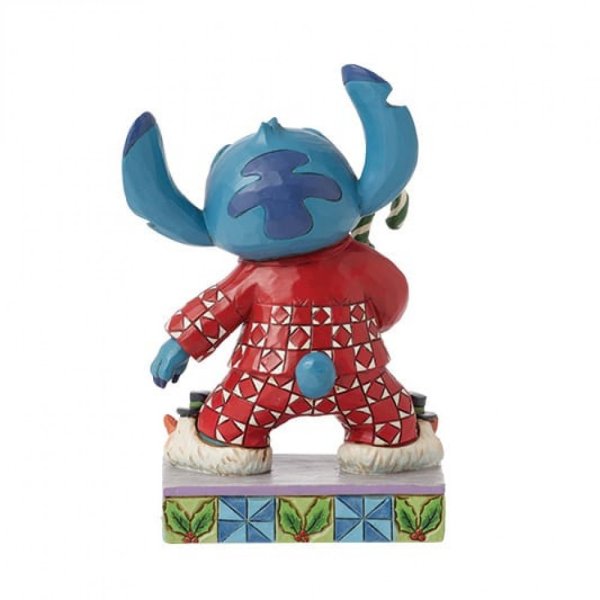 Walt Disney Jim Shore Stitch con pigiama natalizio - immagine 3