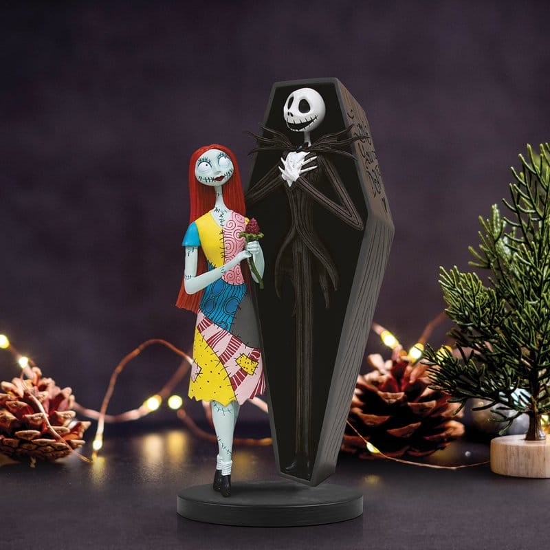 Statuetta Jack e Sally The Nightmare Before Christmas Disney Showcase - immagine 2
