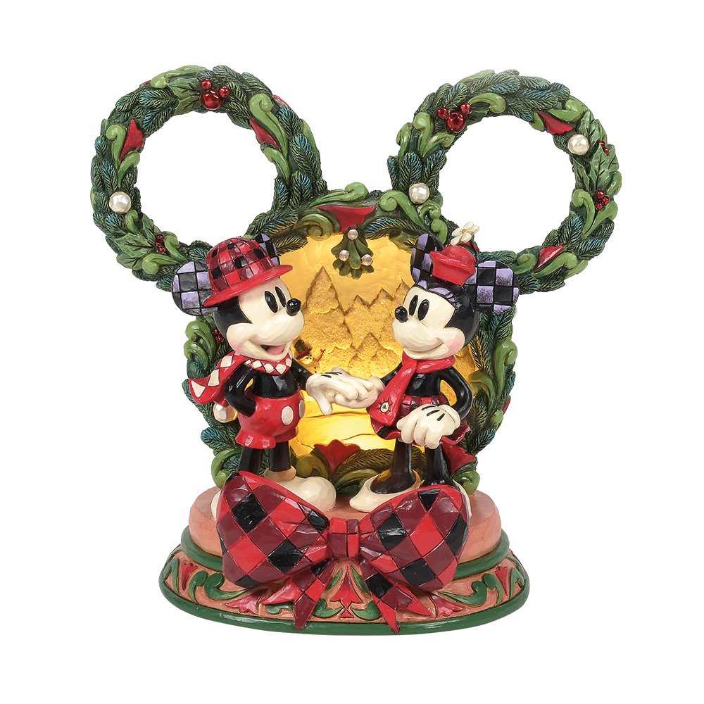 Walt Disney JimShore Topolino e Minnie Diorama