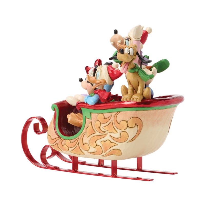 Walt Disney Jim Shore Una slitta piena di gioia Topolino e i suoi amici - immagine 3