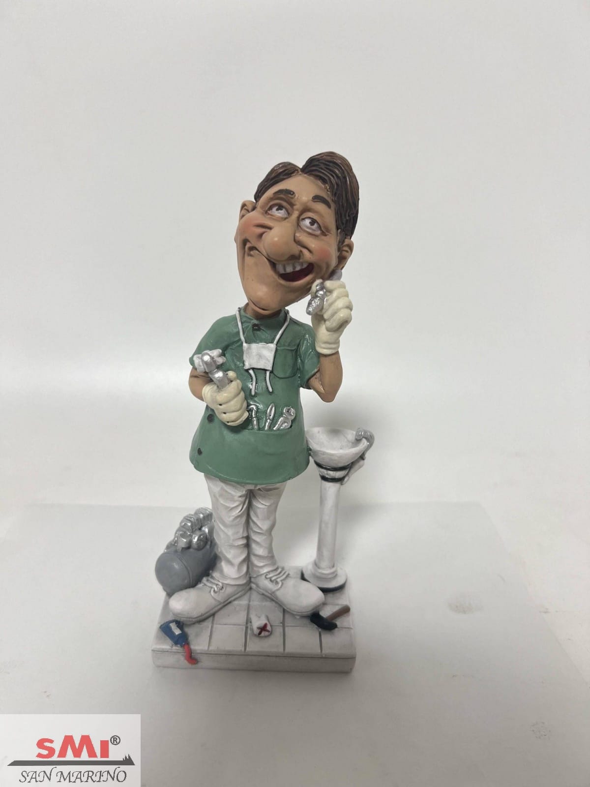 Statuina Mestiere Caricatura Dentista tutto fare