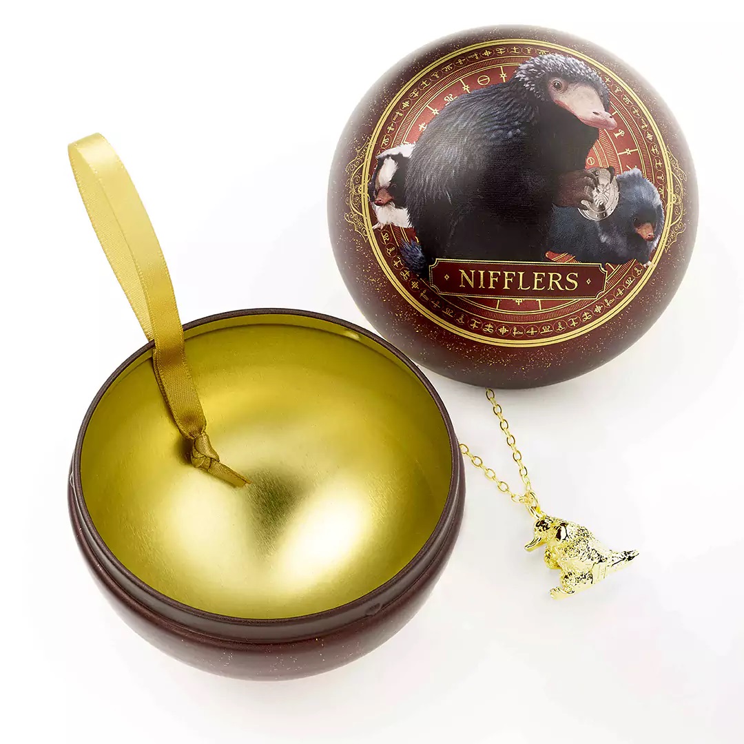 Harry Potter Pallina di Natale Snaso Niffler+Collana - immagine 2