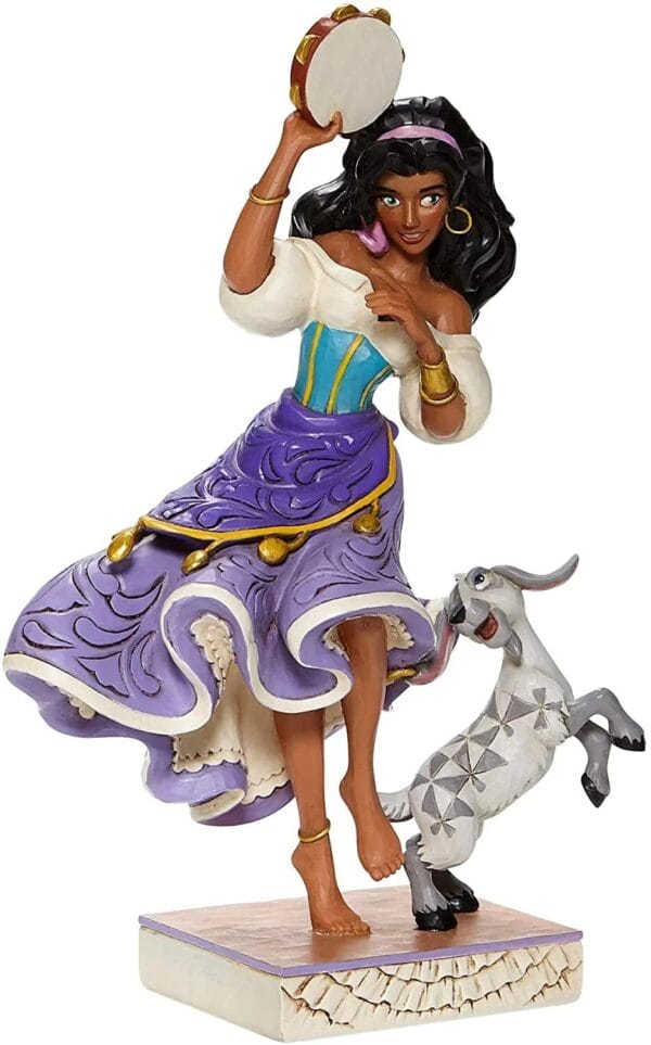 Walt Disney Jim Shore Gobbo di Notre Dame Esmeralda e Djali