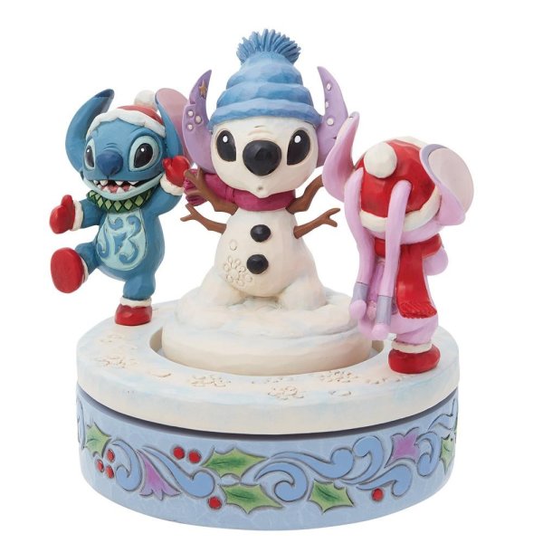 Stitch e Angel e Pupazzo di neve Rotante - immagine 3