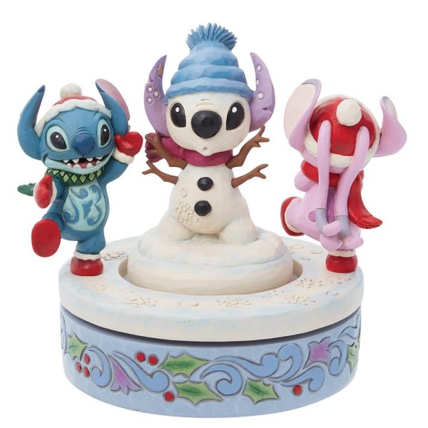 Stitch e Angel e Pupazzo di neve Rotante - immagine 2