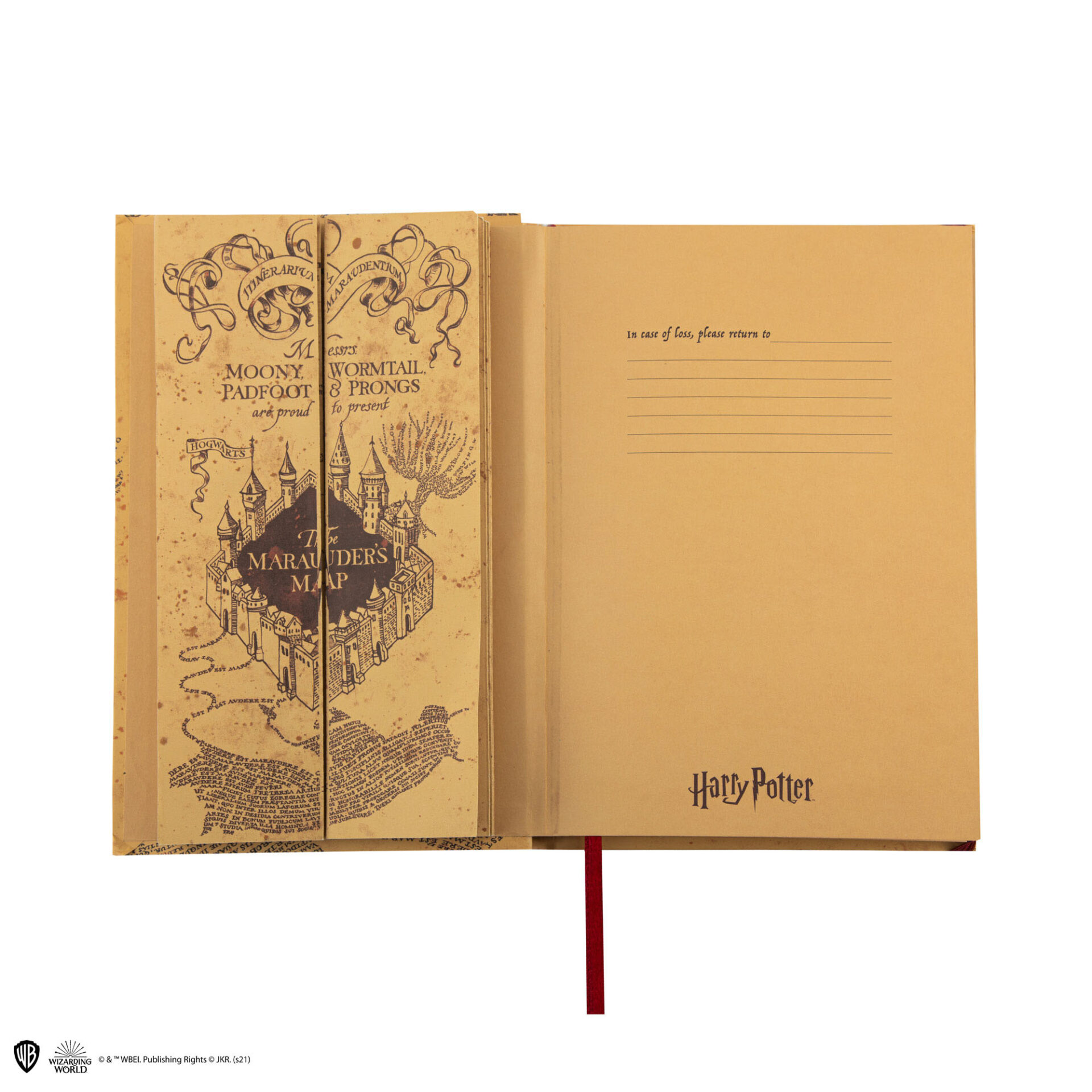 Harry Potter Mappa del Malandrino Marauder’s Map Cancelleria quaderno - immagine 8