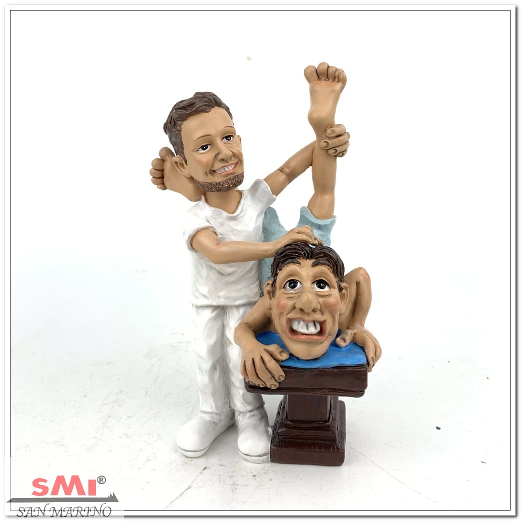 Statuina Mestiere Caricatura Fisioterapista Steopata