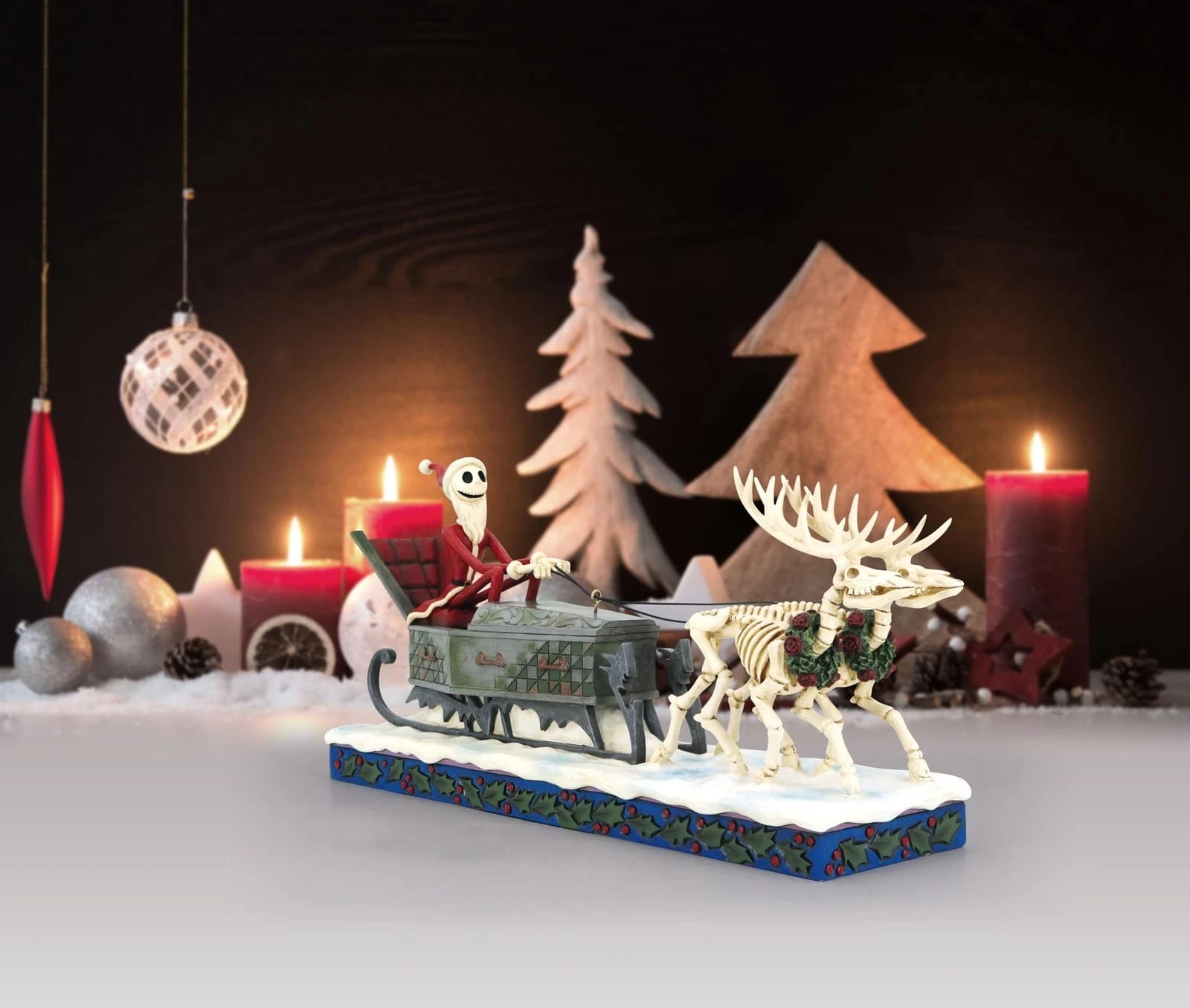 Jim Shore Jack Skellington in Slitta con le renne Nightmare Before Christmas - immagine 2