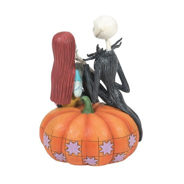Jim Shore Jack e Sally sulla Zucca di Halloween - immagine 4