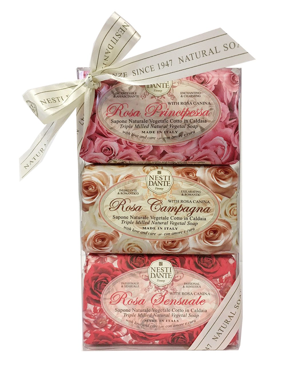 Le Rose Un romantico sogno Confezione Regalo Saponi Vegetali