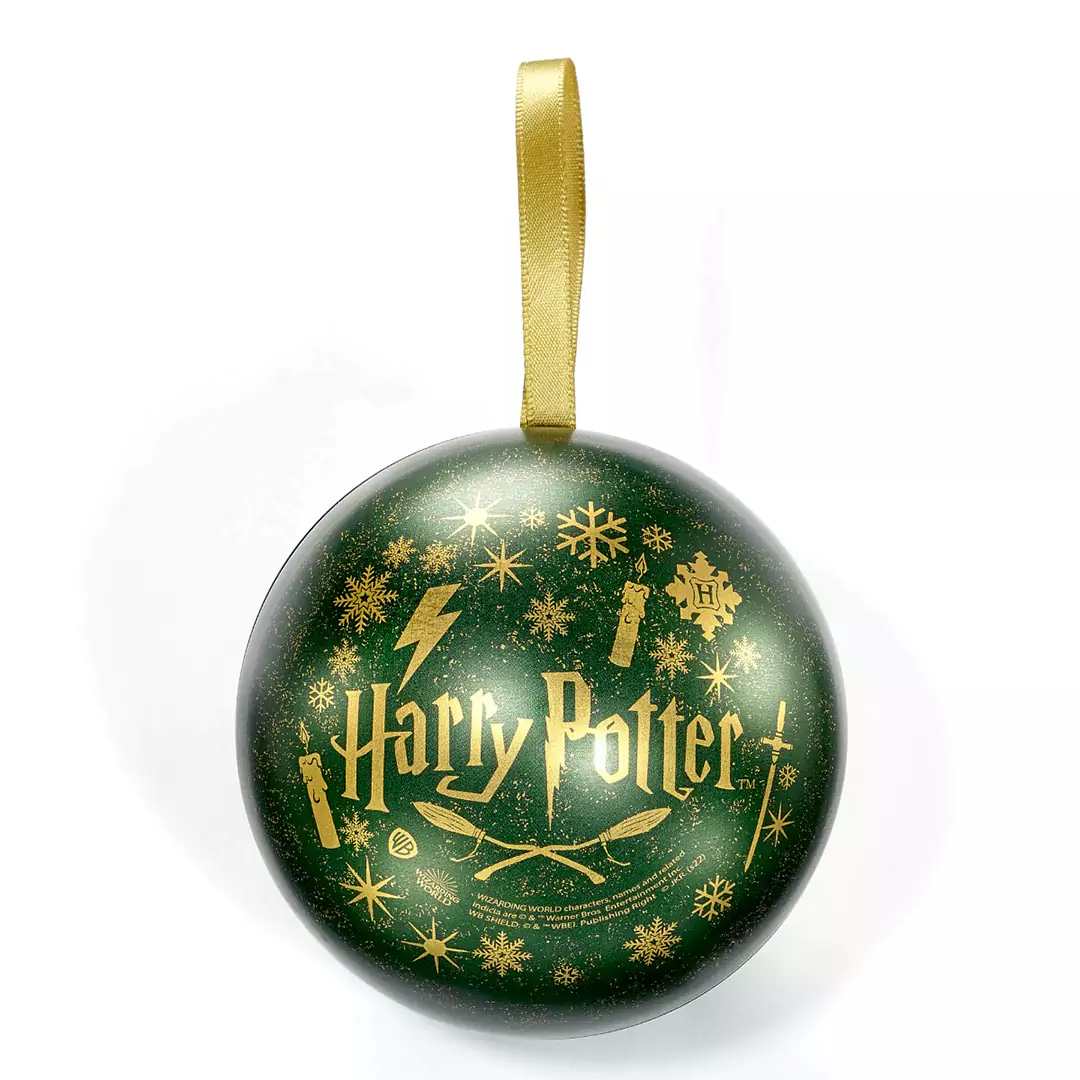 Harry Potter Pallina di Natale Serpeverde e collana - immagine 2