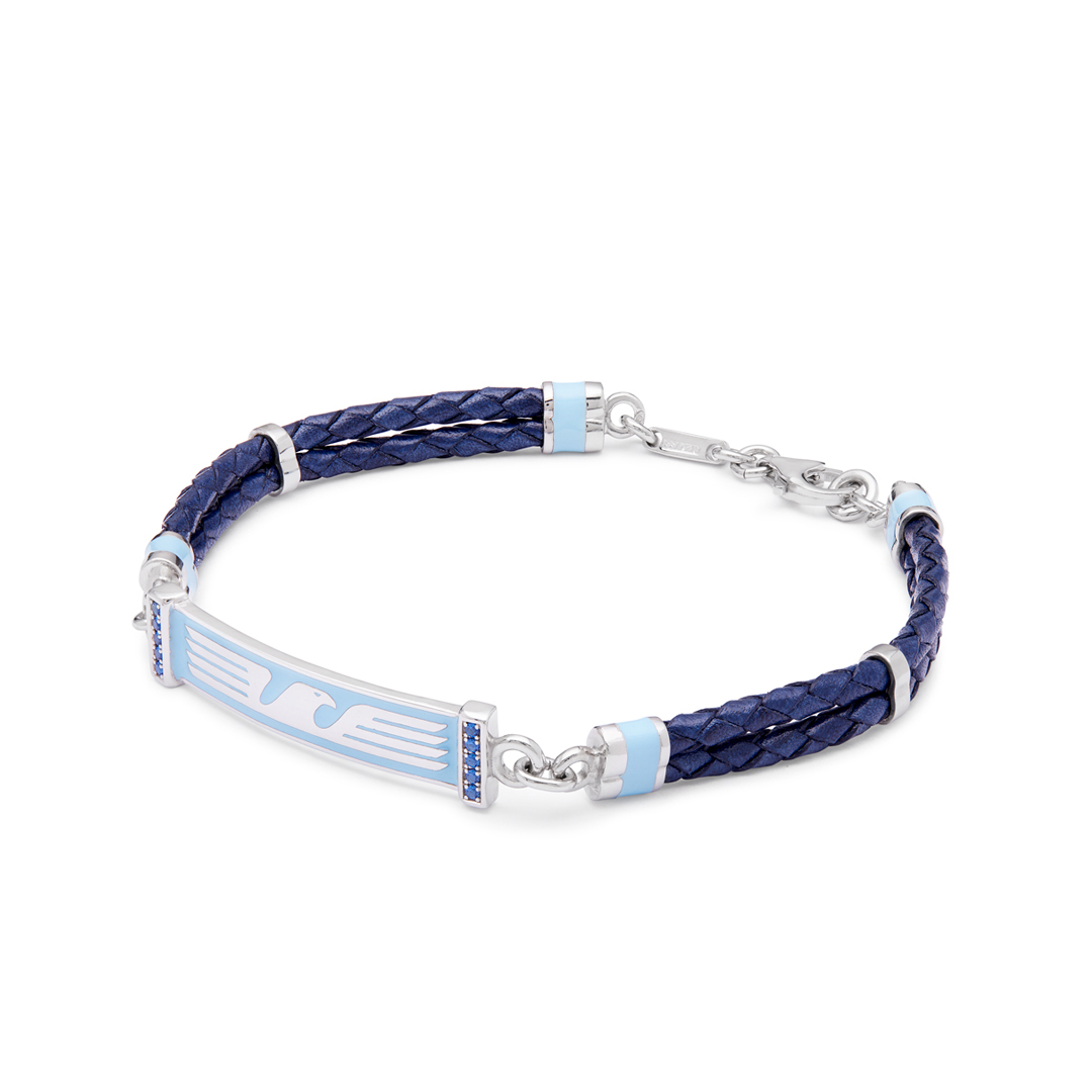 Bracciale Piastrino 1900 S.S.Lazio Silver Celeste - immagine 2